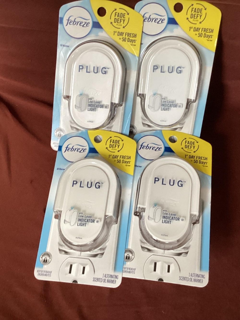 Febreze Plug scented oil warmers bundle New 4-pack
